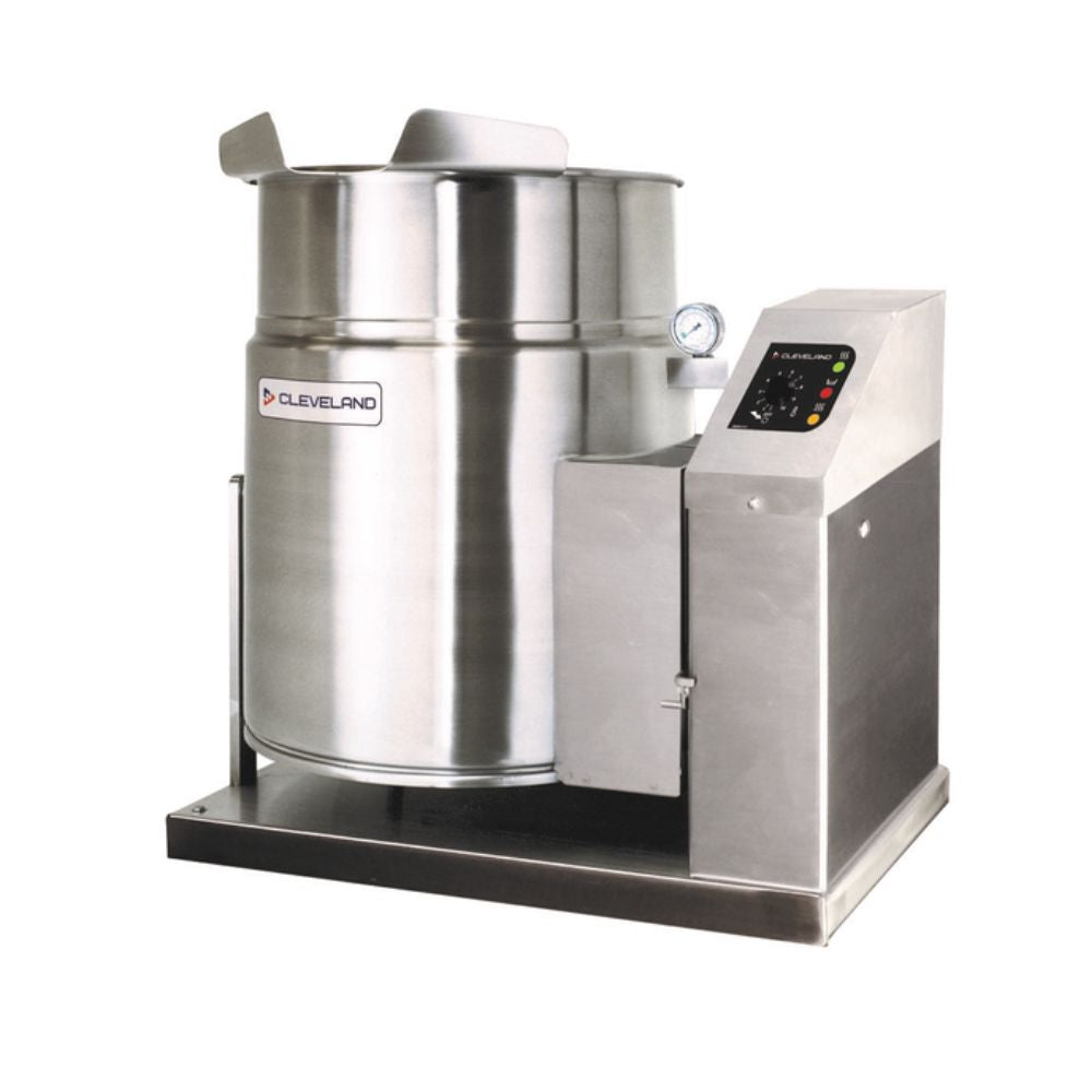 Cleveland KGT6T 6-Gallon Commercial Tilting Steam Kettle - Natural Gas Powered, Tabletop Design for Efficient Cooking | Perfect for Restaurants, Catering & Food Production