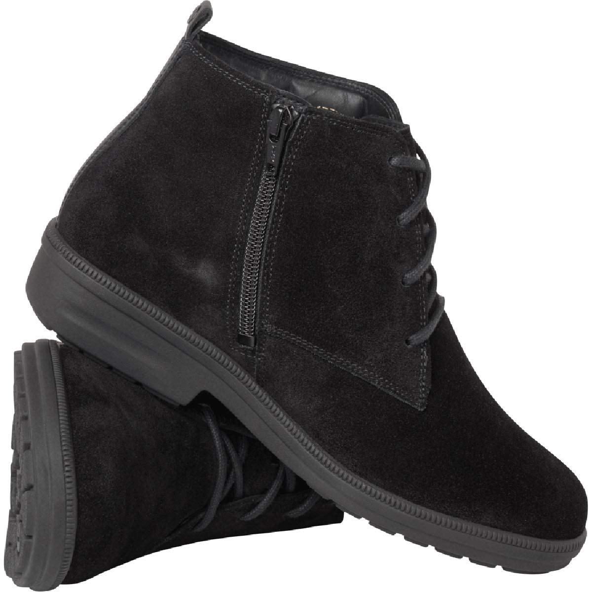 Women's Black Ankle Boots - Size 7 | Comfortable Winter Shoes for Women | Perfect for Office, Casual Wear & Outdoor Activities