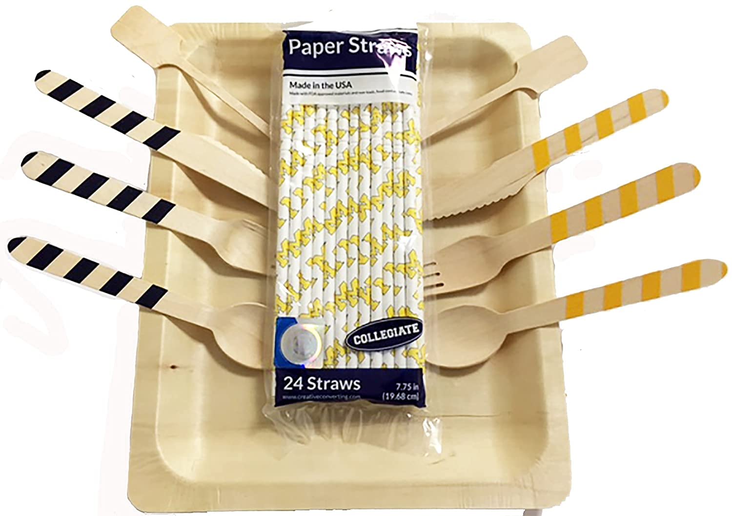 Eco-Friendly Disposable Wooden Forks - 250ct Biodegradable Plain Utensils for Parties, Picnics & Catering | Perfect Stix Green Fork 158-250ct