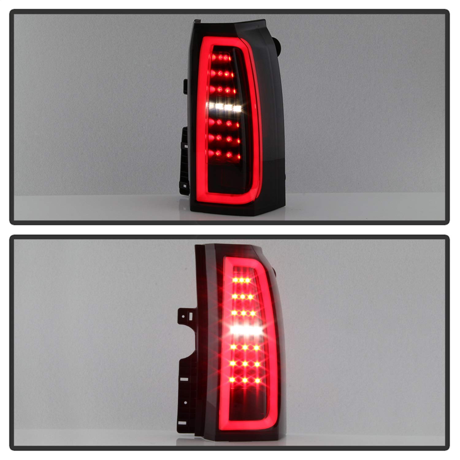 Spyder 5085078 LED Tail Lights - Black Smoke for 2015-2019 Chevy Tahoe & Suburban | Enhanced Visibility & Style for Night Driving & Off-Road Adventures