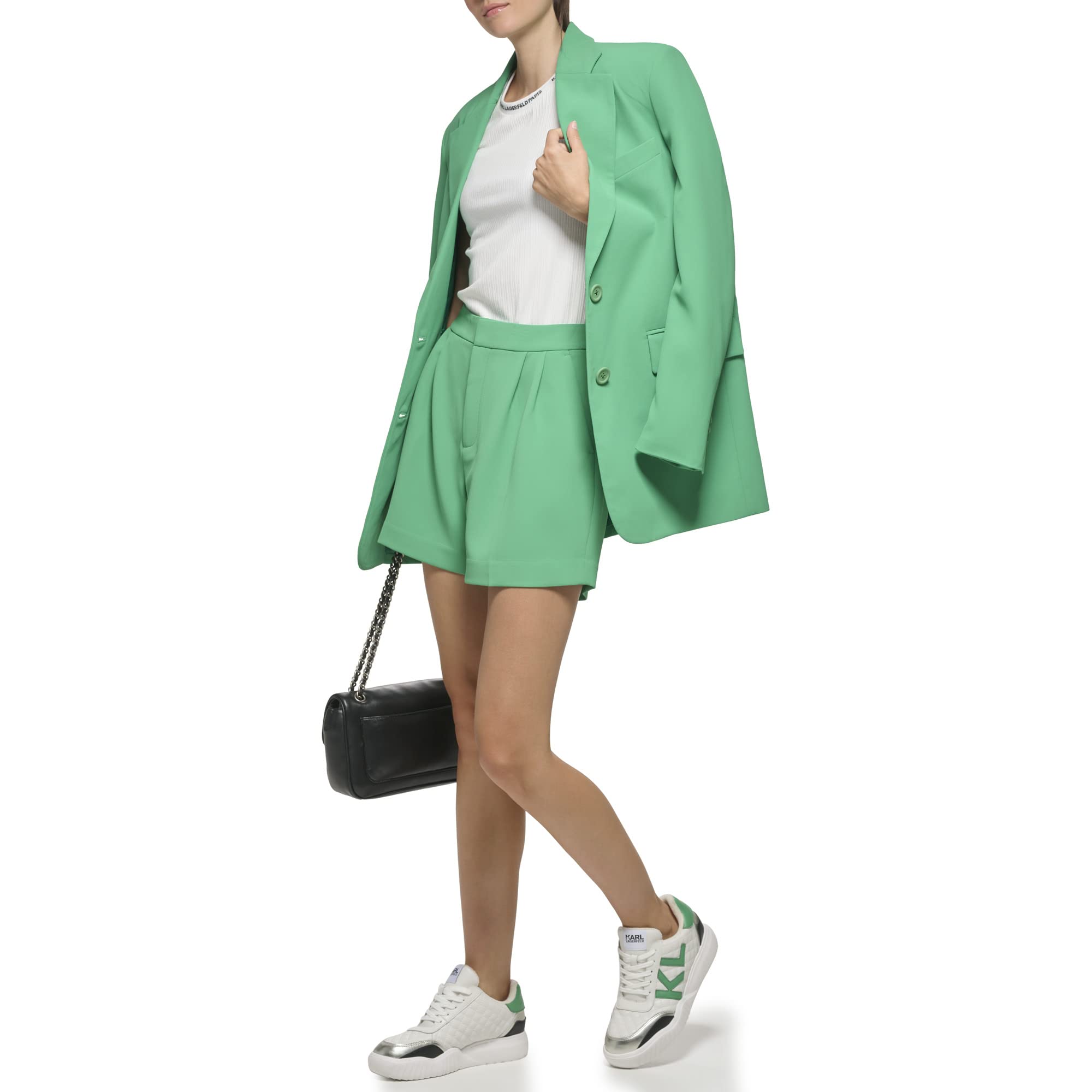 KARL LAGERFELD Women's Casual Shorts - Comfortable Everyday Wear for Summer, Travel & Lounge
