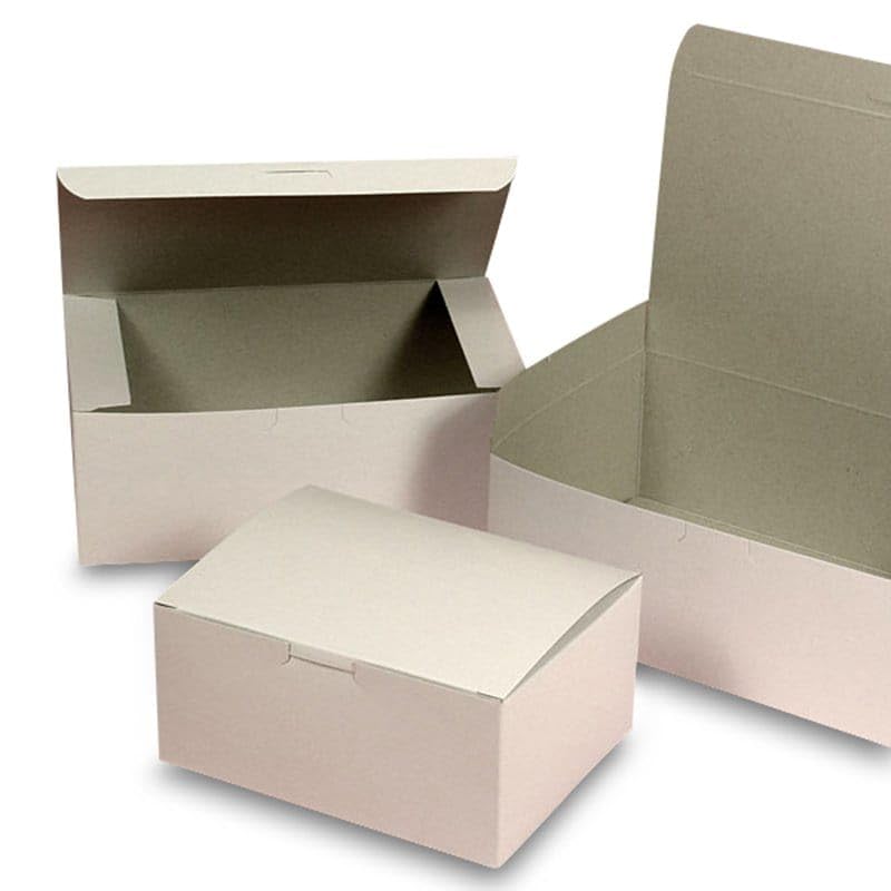 Premium White Bakery Boxes - 250 Pack (5