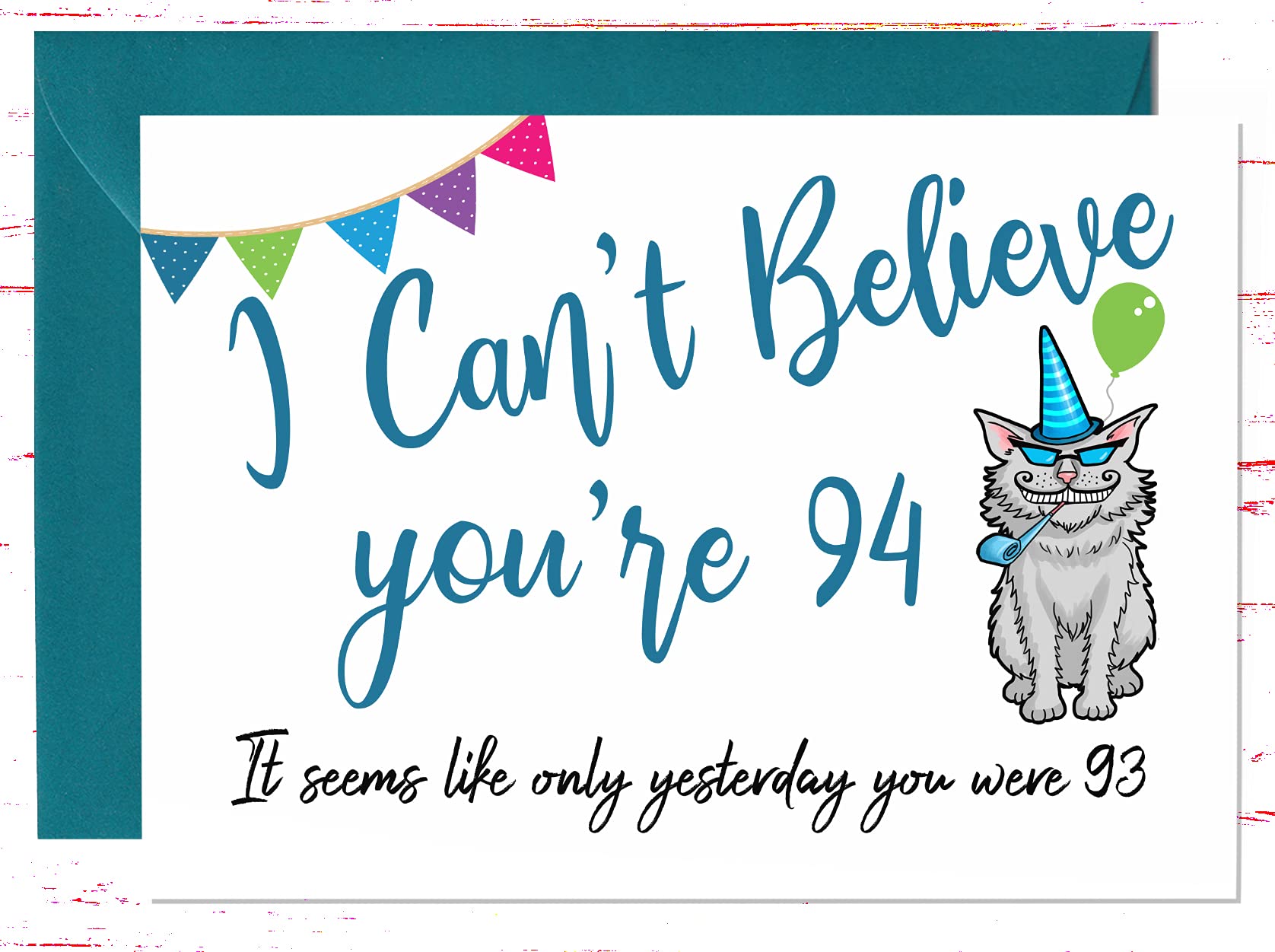 Funny 94th Birthday Card for 94 Year Old - Hilarious Joke Greeting Card for Grandparents, Friends & Seniors - Perfect for Milestone Birthday Celebrations & Gifts