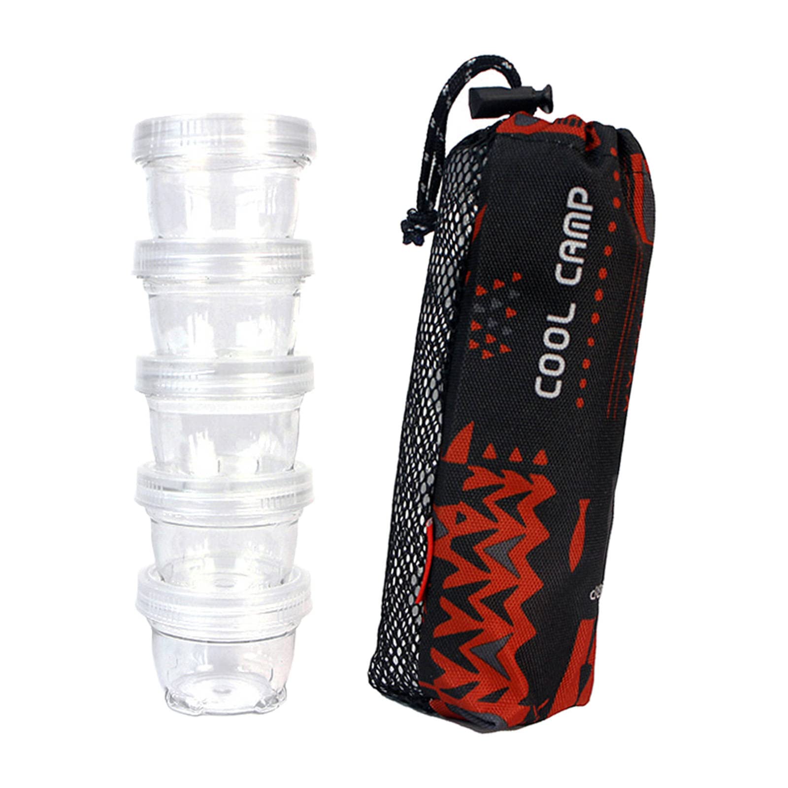 Deevoka 5-Piece Clear Spice Bottle Set - 40ml Seasoning Containers with Shaker Lids - Perfect for BBQ, Cooking & Kitchen Organization