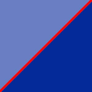 transparent / dark blue / red