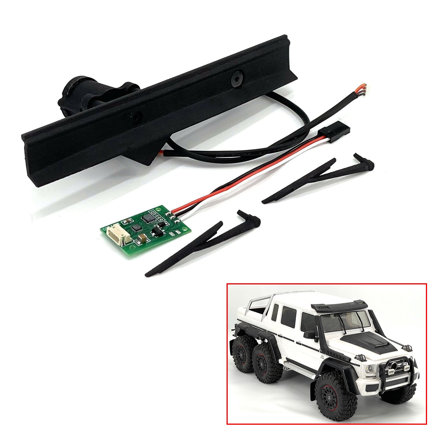 1/10 RC Crawler Car Electric Windshield Wiper - Waterproof Off-Road Vehicle Accessory for Radio Control Hobby Models | Perfect for DIY Upgrades & Rainy Day Crawling Adventures
