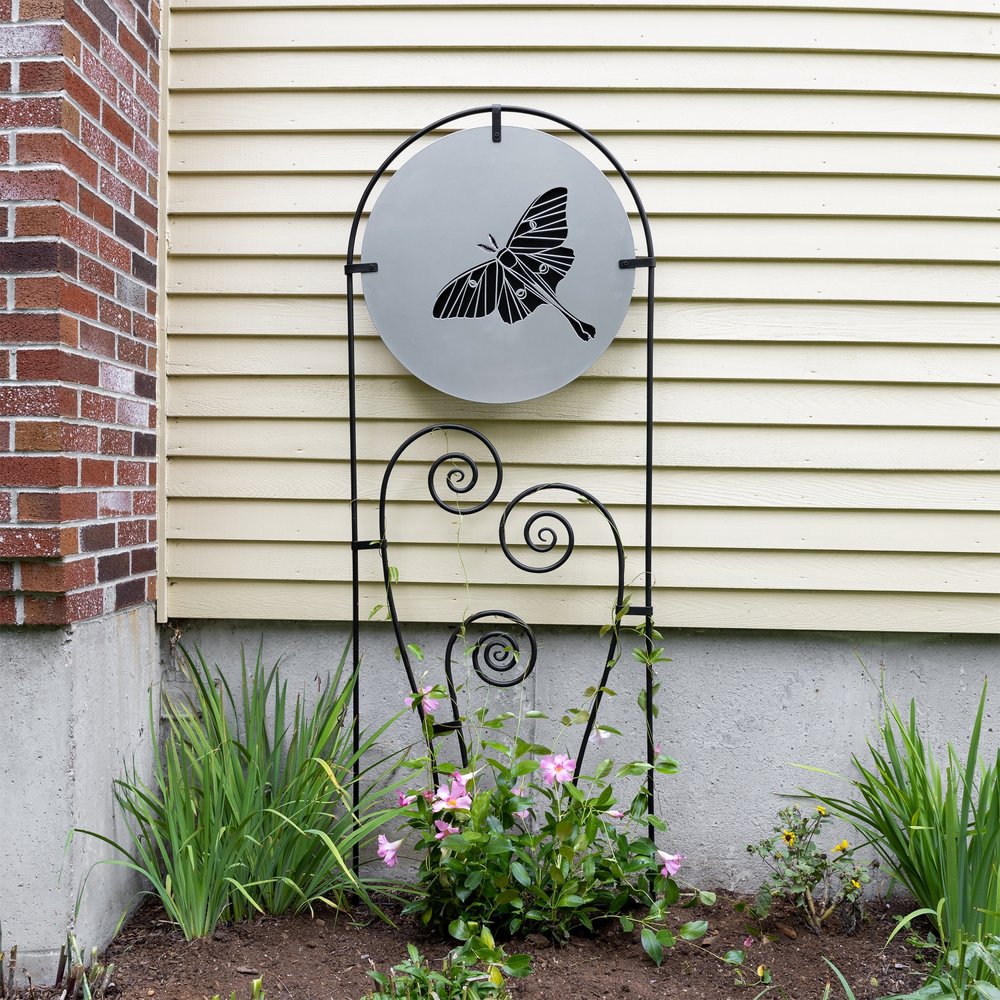Luna Trellis by Achla Design - Elegant Garden Trellis for Climbing Plants, Flowers & Vines | Perfect for Outdoor Gardens, Patios & Backyard Decor