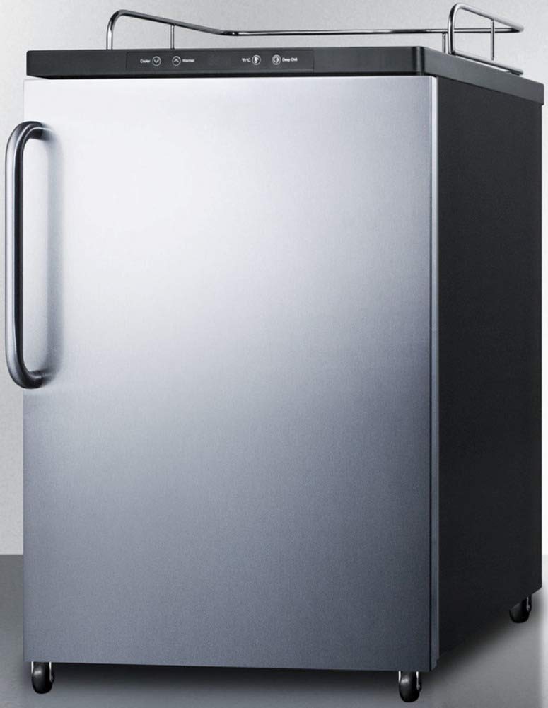 Summit SBC635MBINKSSTB Stainless Steel Wine Dispenser - Countertop Wine Cooler for Home, Bar & Restaurant Use