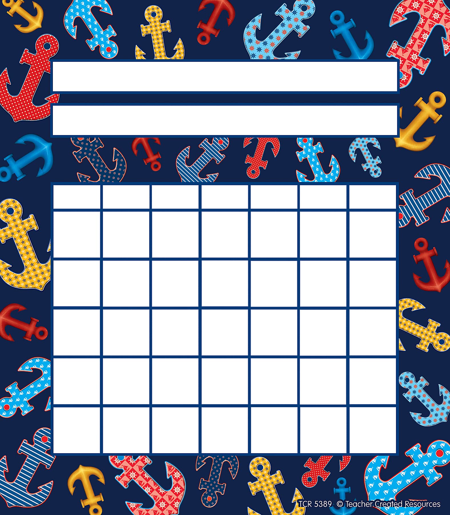 Anchors Incentive Charts for Kids - Classroom & Homeschool Reward System - Motivational Tool for Teachers & Parents