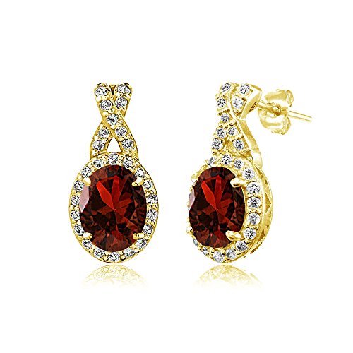 Garnet - Yellow Gold Flash