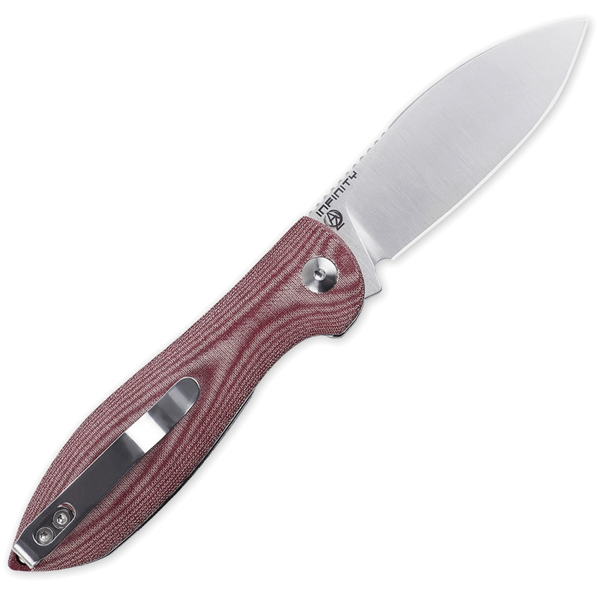 Kizer Infinity Folding Knife - Red Micarta Handle, EDC Pocket Knife for Outdoor, Camping, and Everyday Carry