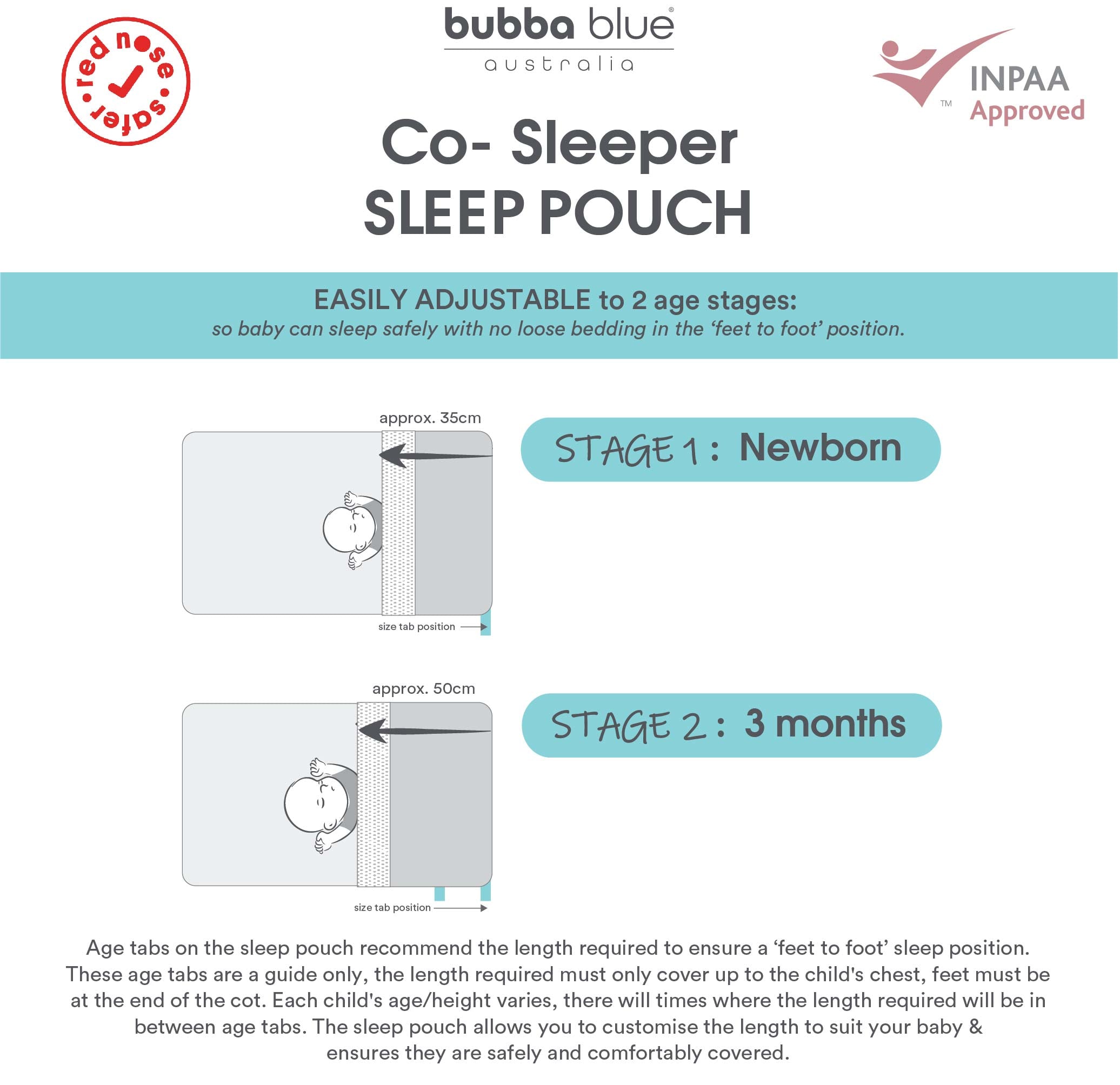 1.0 TOG Baby Sleep Sack - Breathable Co Sleeper & Bedside Bassinet for Newborns - Perfect for Safe Co-Sleeping and Nursery Use