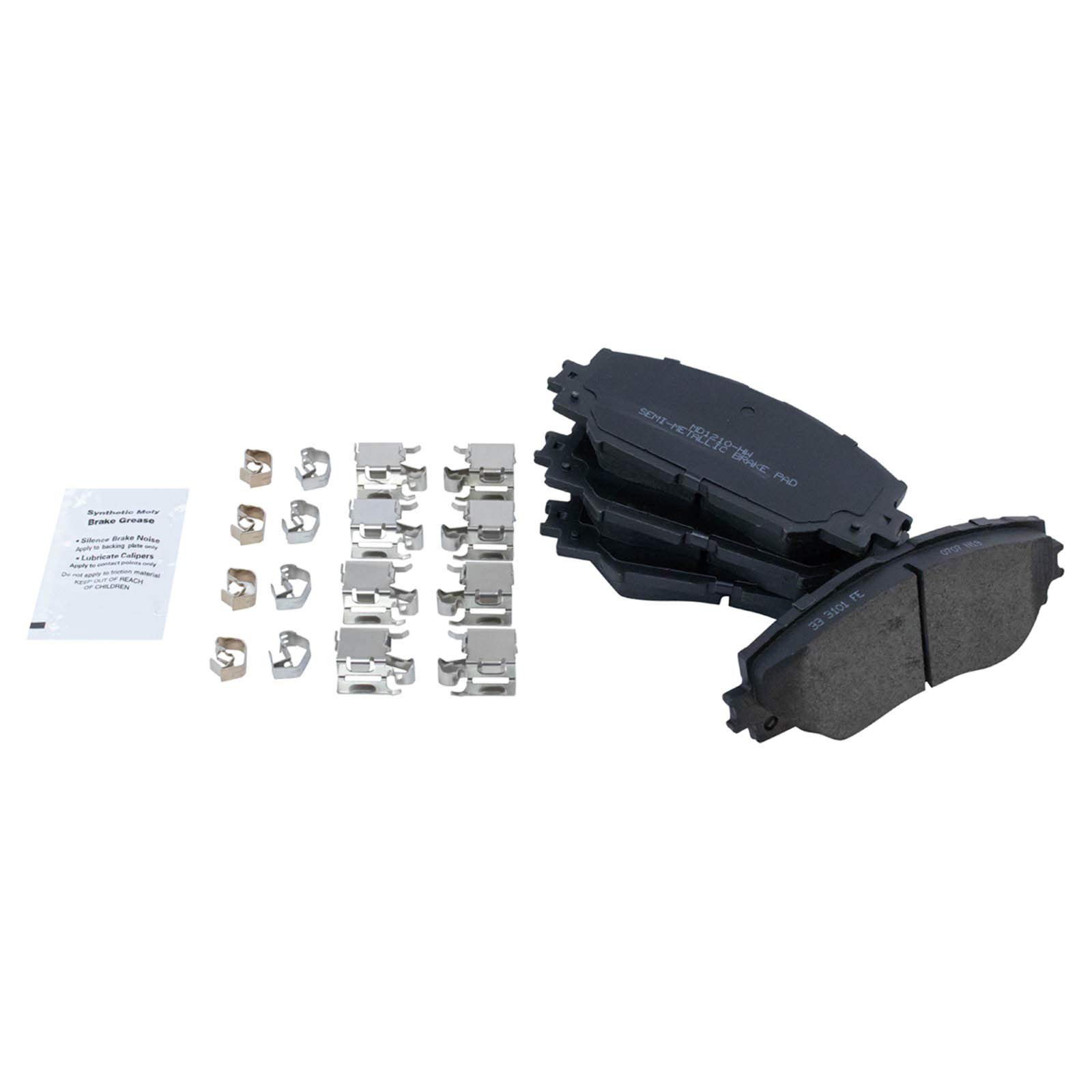 TRQ Premium Front Brake Pad & Rotor Kit - Semi-Metallic Vented Disc Brakes with G-Coating - Compatible with 2006-2018 Toyota RAV4 - Perfect for City Driving, Highway Commuting & Off-Road Adventures