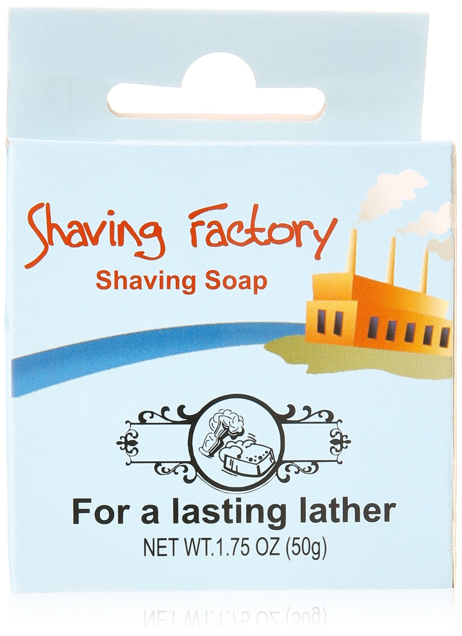 Premium Shaving Soap for Men - 2-Pack 1.75oz Shaving Factory Shave Soap Bar - Natural Ingredients for Smooth Shaving - Ideal for Travel, Home & Barber Shop Use