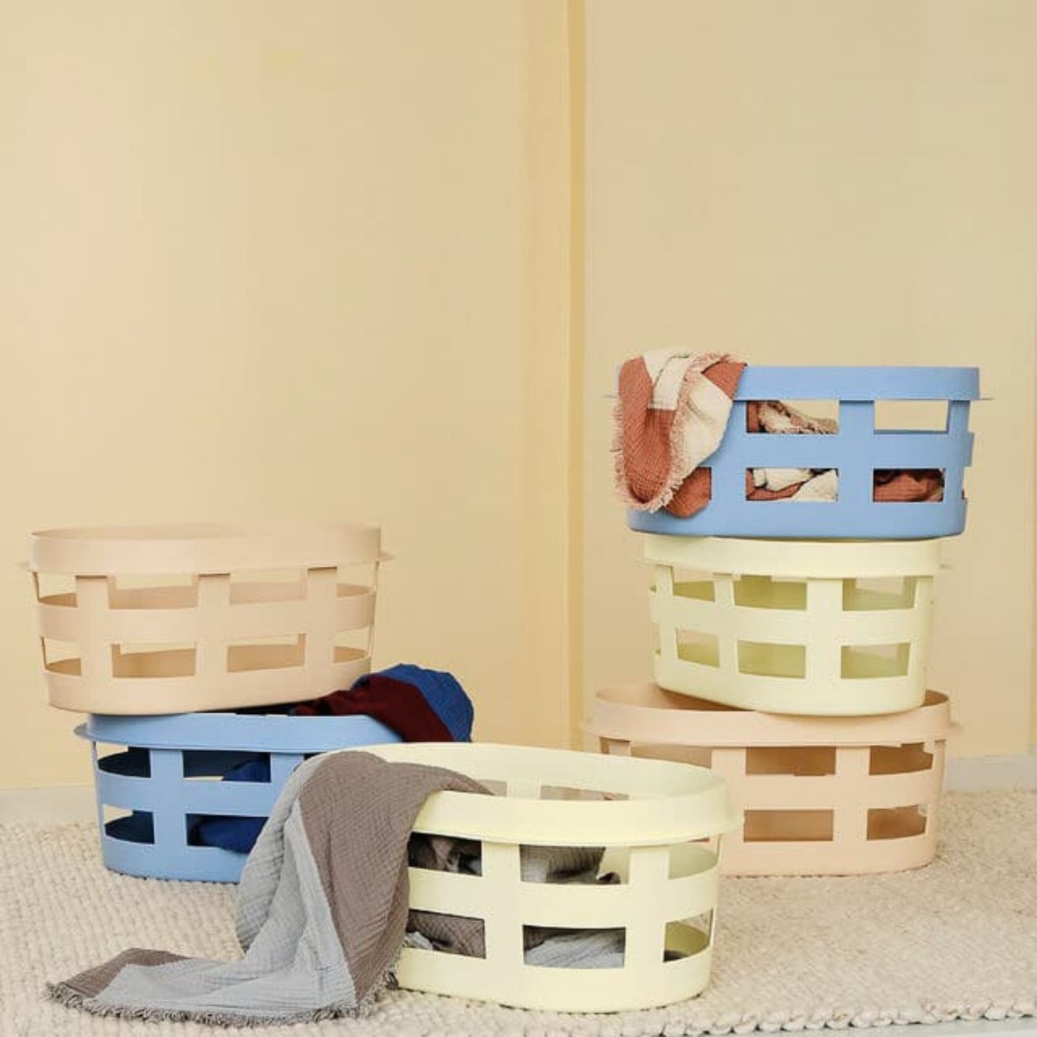 HAY Washing Laundry Basket with Handles, Foldable Storage Hamper for Clothes - Perfect for Bedroom, Bathroom, and Laundry Room Organization