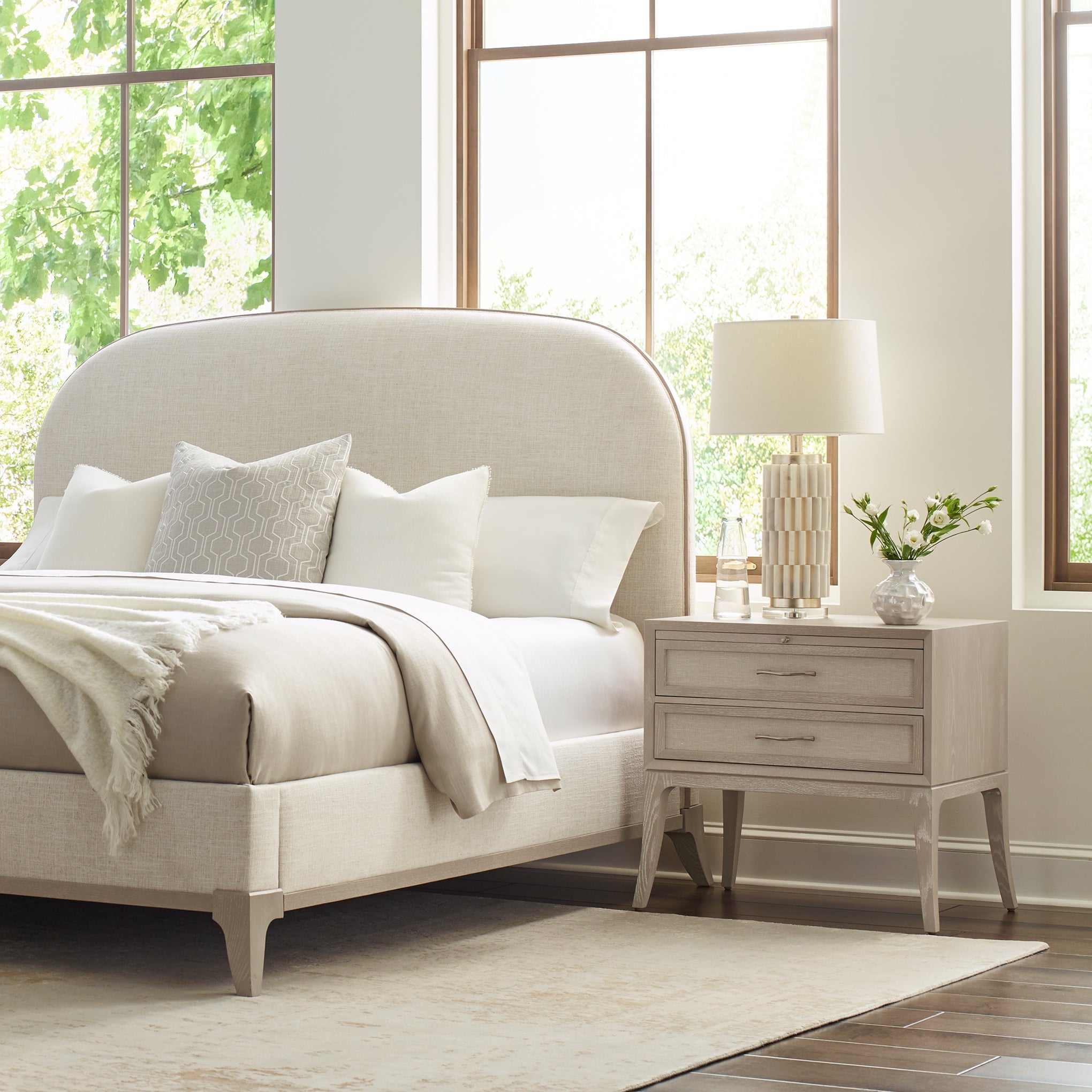 Maidstone Upholstered Queen Size Bed Frame with Button Tufted Headboard - Luxurious Fabric Upholstery for Master Bedroom & Guest Room Decor