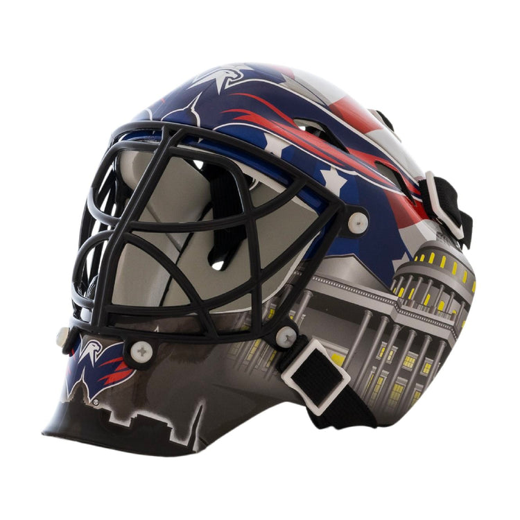 Washington Capitals Mini Goalie Mask - NHL Hockey Collectible & Decorative Display for Fans, Office & Man Cave Decor