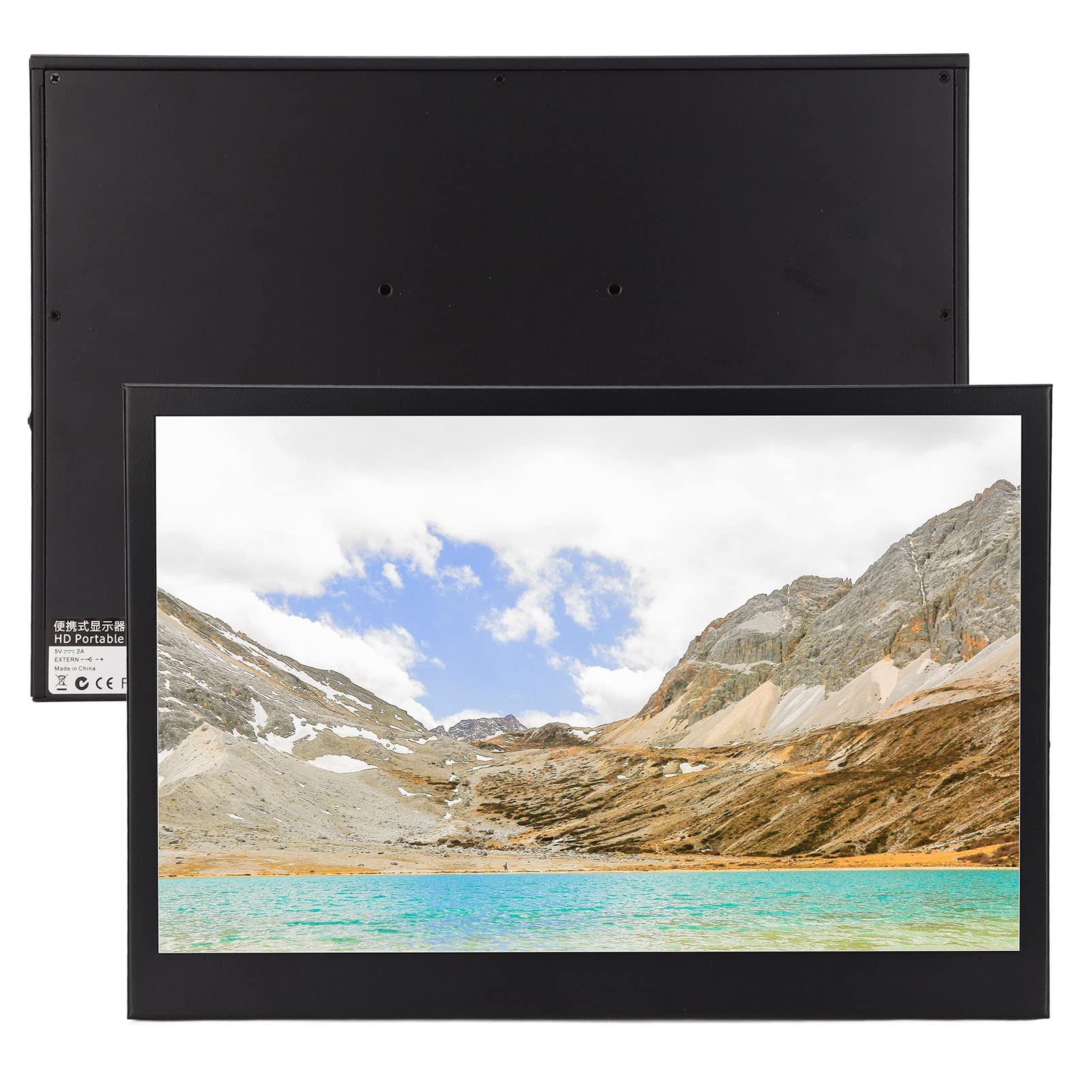 13in Portable Monitor with 1440x900 IPS HD Screen & HDR Technology - External Display for Laptop, Phone, Gaming & Work Setup - Perfect for Travel, Office & Home Entertainment