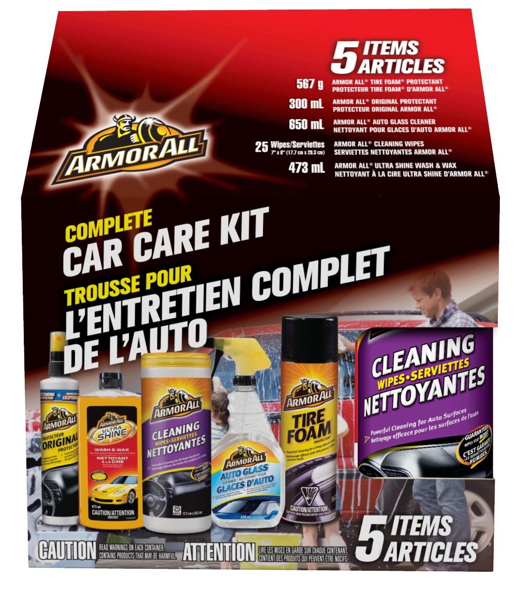 5-Piece Complete Car Care Kit - Interior & Exterior Cleaning Set for Cars, SUVs, Trucks | Wax, Polish, Wash & Protect | Perfect for Home Detailing & Auto Maintenance