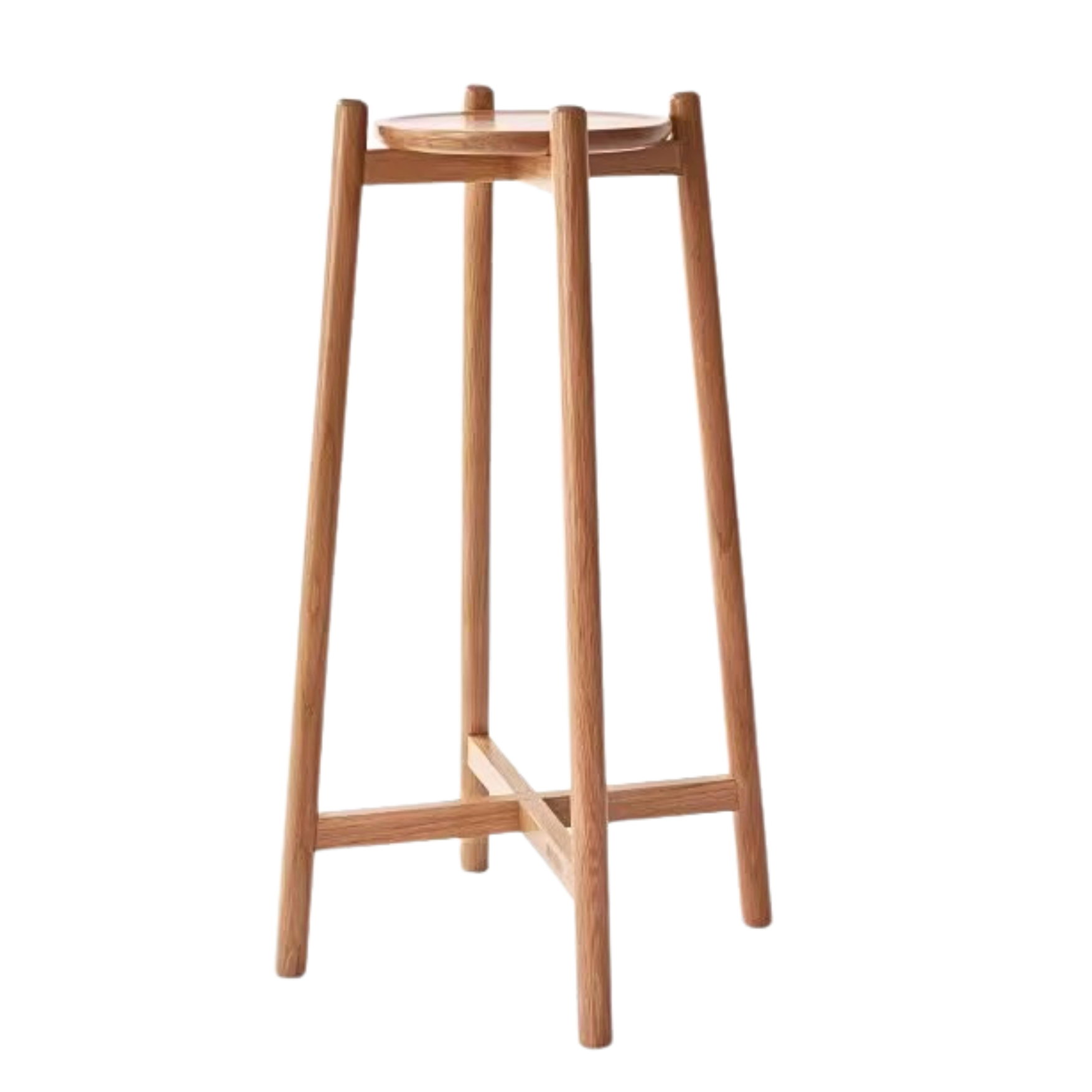 Solid Wood Flower Rack - Oak & Walnut Storage Shelf for Plants | Perfect for Home Decor, Living Room, Garden & Indoor Plant Display