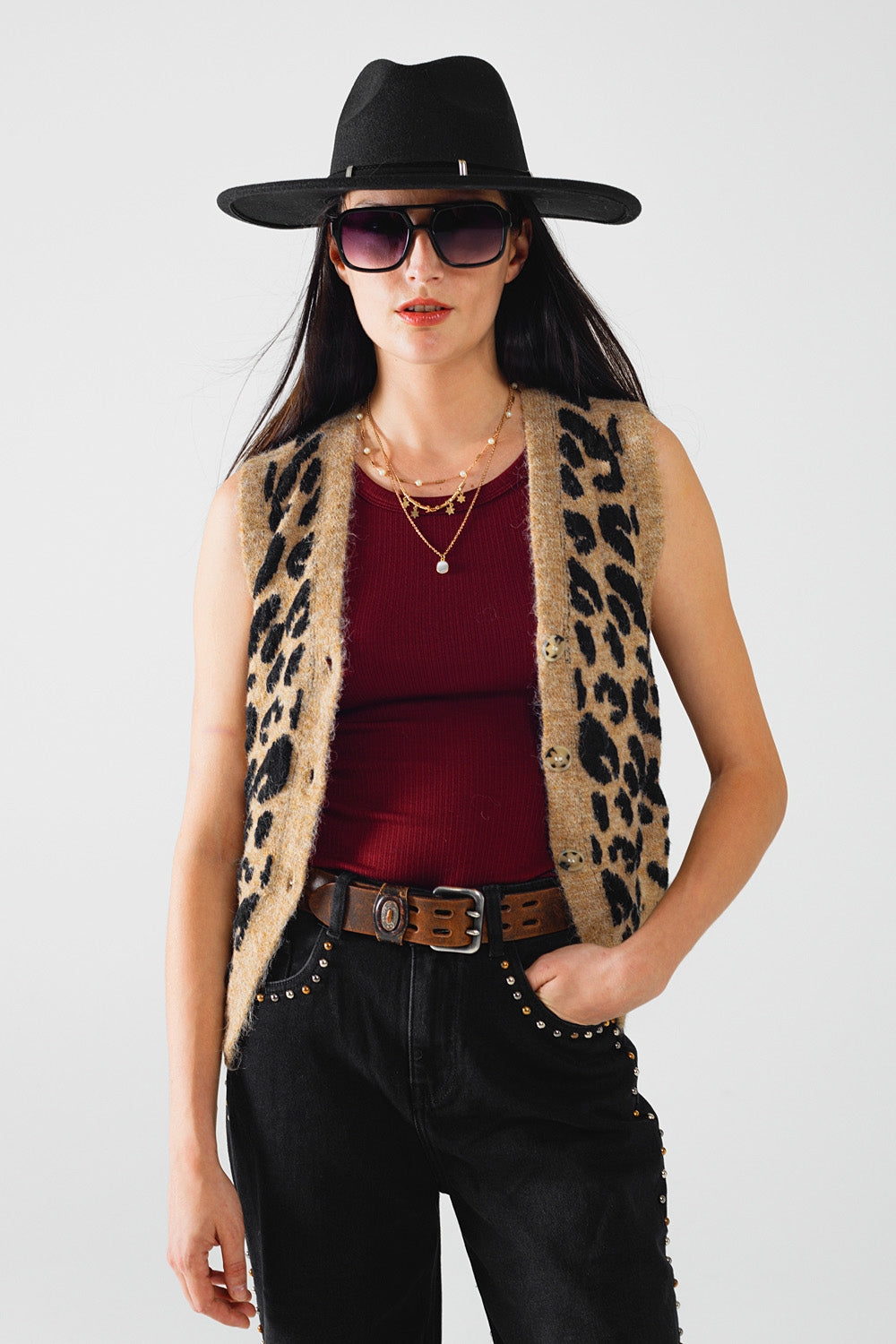 Leopard Print Mesh Vest for Women - Stylish & Comfortable Fashion Top for Casual Outfits, Layering, and Outdoor Activities