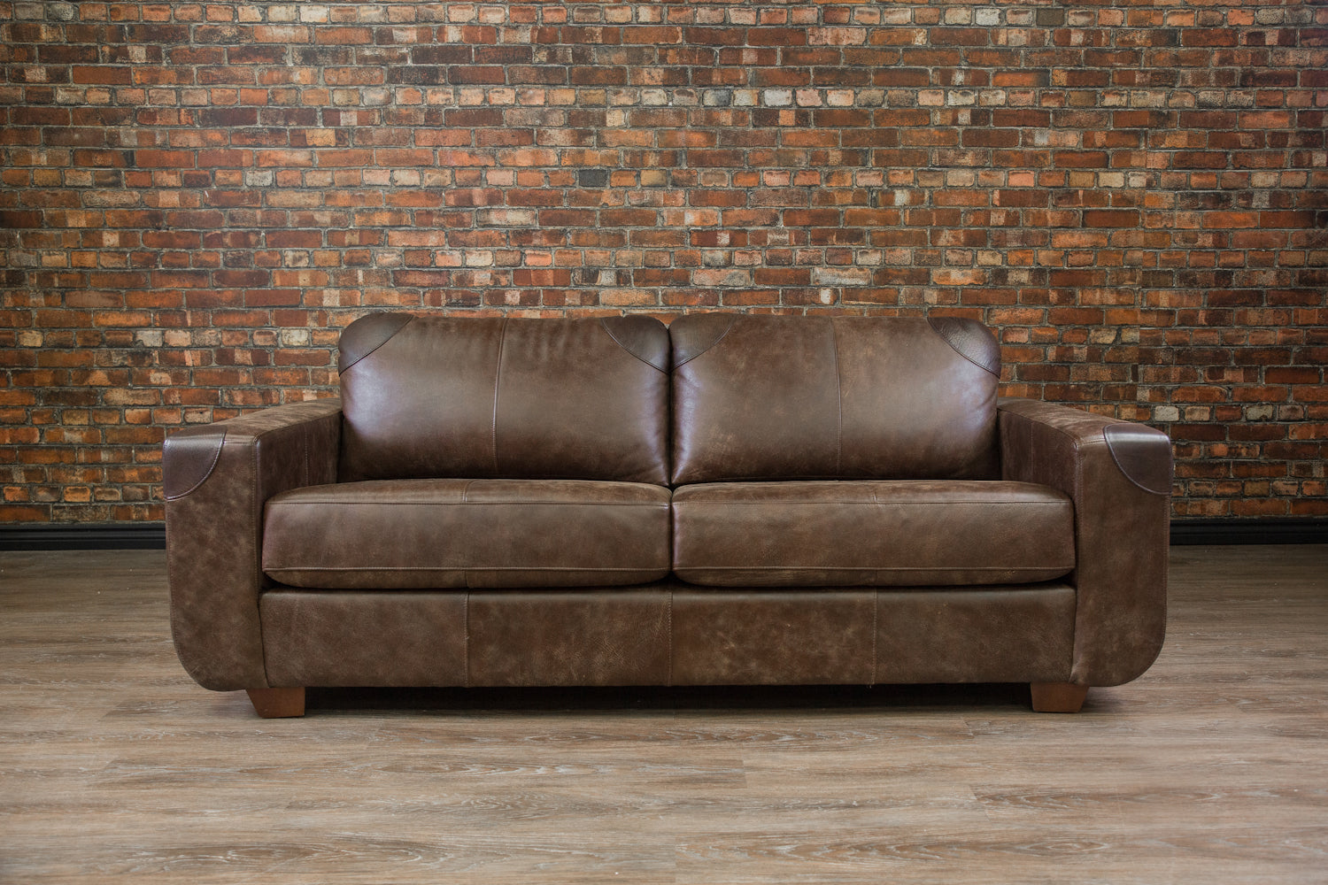 TOURISTER Genuine Leather Sofa - Modern Luxury Living Room Furniture for Home & Office - Perfect for Relaxing, Entertaining & Decorating