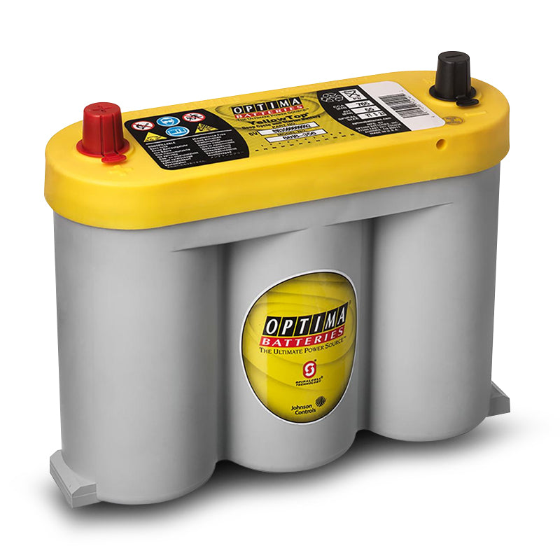 Optima DCV6 Yellow Top Deep Cycle Battery - High-Performance AGM Battery for Cars, Trucks & Marine Use - Perfect for Off-Roading, RV & Solar Power Applications
