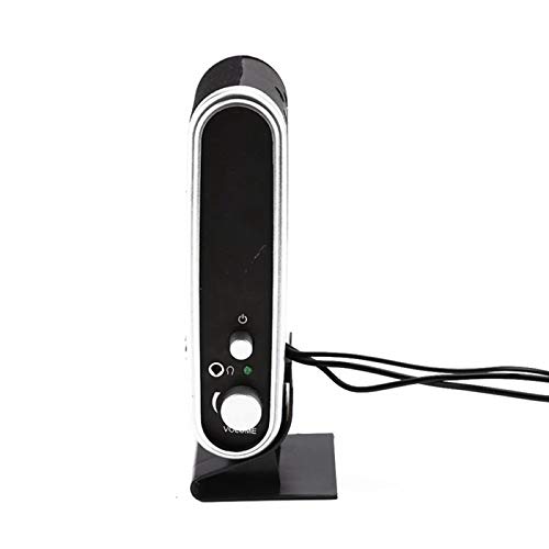 ZUHEGELA 2 Pcs USB Computer Speakers - Portable Stereo Sound with 3.5mm Ear Jack for Desktop, PC, Laptop - Perfect for Home Office, Gaming, and Multimedia
