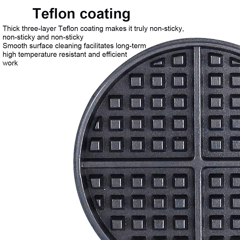 1200W Electric Waffle Maker with Non-Stick Baking Pan - 110V/220V Dual Voltage for Home, Restaurant & Breakfast Business Use