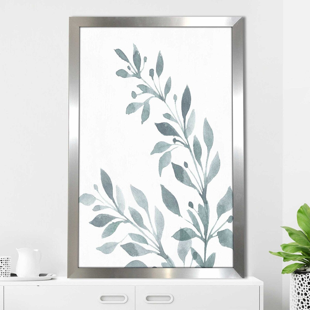 Conrad Knutsen Blue Botanical Wash I Acrylic Print - Modern Wall Art for Living Room, Bedroom & Office Decor