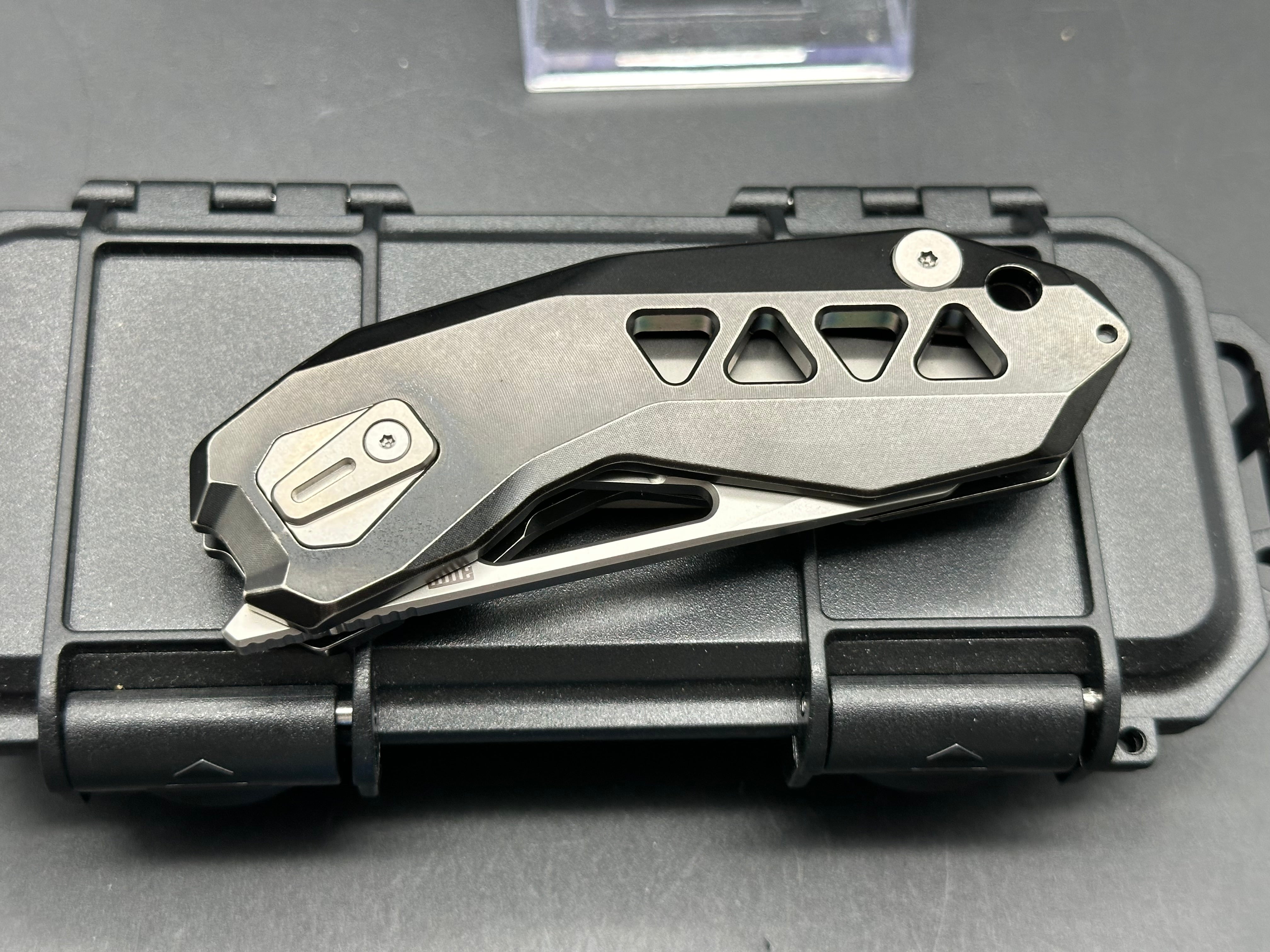 ATTTO MUTT Knife - Premium Titanium Handle with M390 Blade | Outdoor Survival, Camping & EDC Gear