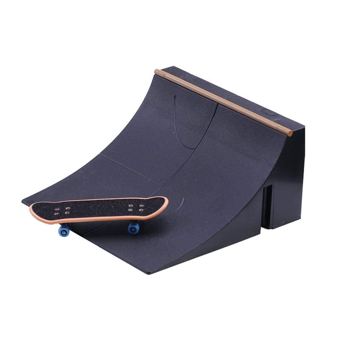 Fingerboard Ramp Stair Set - Professional Finger Skateboard Park Kit with Mini Skateboard | Perfect for Kids, Teens & Adults | Great for Indoor Play, Office Desk & Skateboard Practice