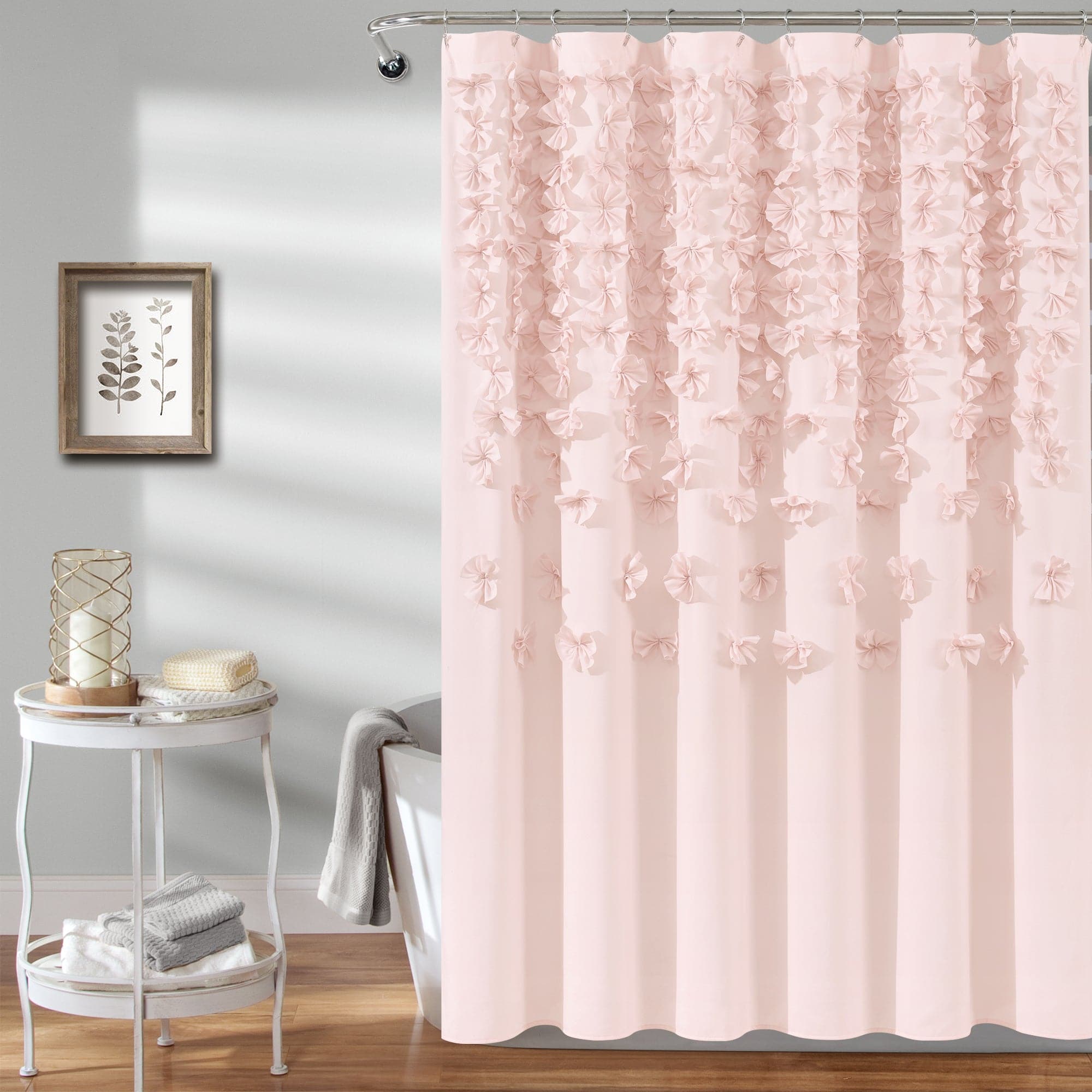 Lucia Waterproof Polyester Shower Curtain - Elegant Bathroom Decor for Modern Homes | Perfect for Bathrooms, Showers & Spa Retreats