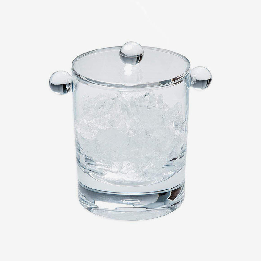Caspari Clear Acrylic Ice Bucket - Elegant & Durable for Cocktails, Parties & Home Bar Decor