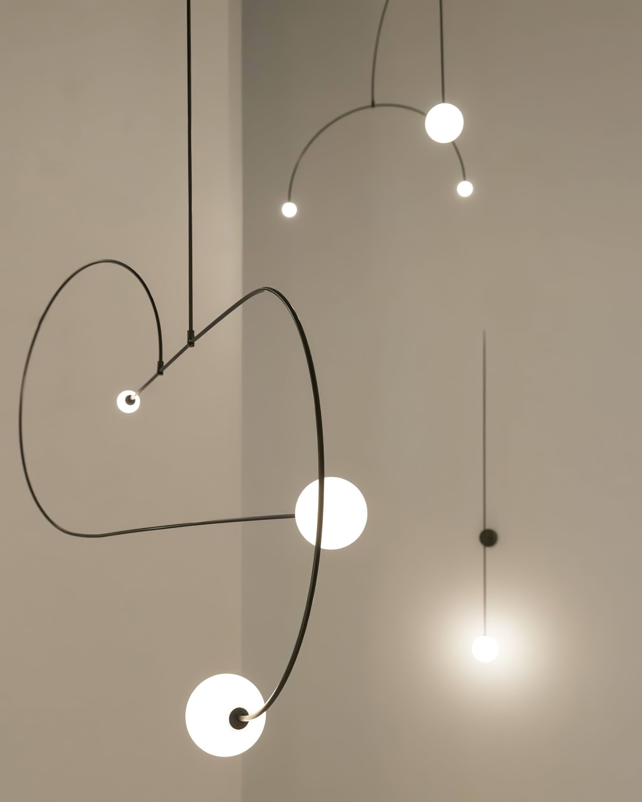 Modern LED Mobile Wall Lamp - Adjustable Night Light for Bedroom, Nursery, Hallway - USB Rechargeable & Touch Control - Perfect for Reading, Decor, and Nighttime Safety