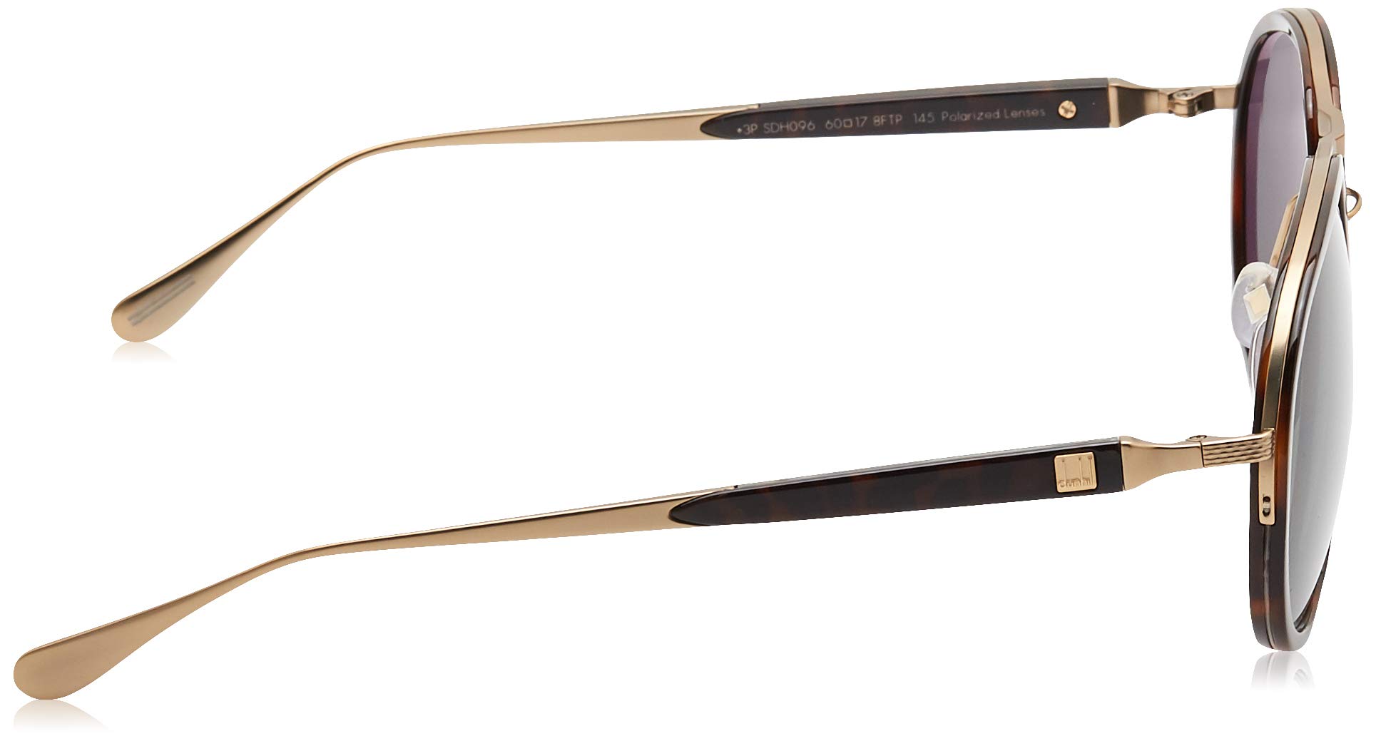 Polarized Fashion Sunglasses for Men - Dunhill Havana Oscuro Dorado Mate SDH096M-8FTP - UV Protection & Stylish Design for Driving, Beach & Outdoor Activities