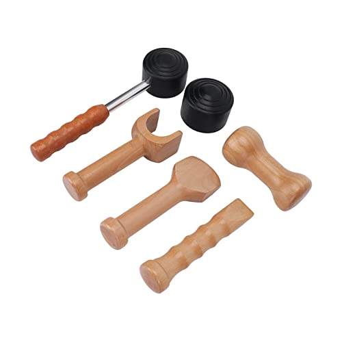 Wooden Hammer Massager for Muscle Pain Relief - Aromatherapy Body Relaxation Tool with Replaceable Head | Perfect for Home, Spa, and Office Use