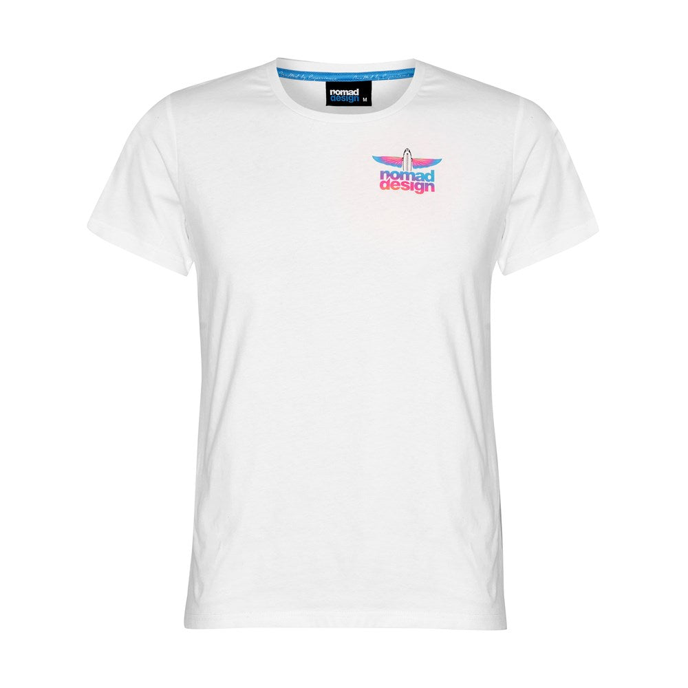 Women's Flyer White T-Shirt - Soft Cotton Short Sleeve Tee for Casual Wear, Gym & Everyday Outfits