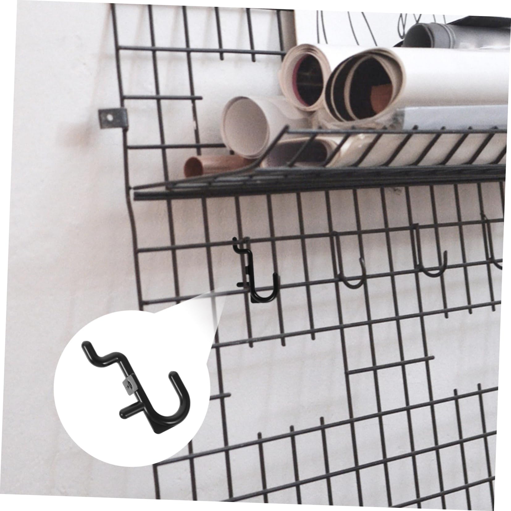 FELTECHELECTR 20-Piece Heavy Duty Plastic Pegboard Hooks Set - Durable Garage & Home Organization Hooks for Tools, Kitchen Utensils, and Workshop Storage