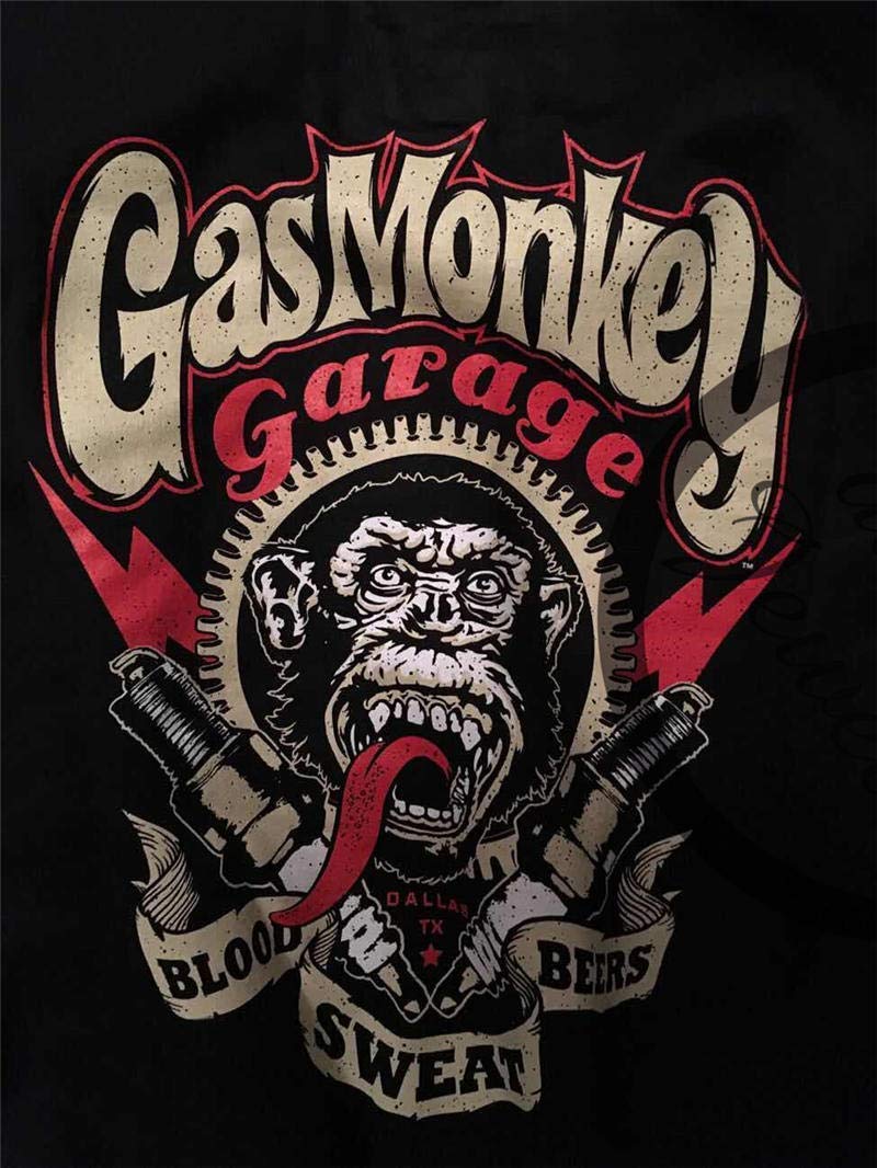 Vintage Gas Monkey Retro Metal Tin Sign - Funny Novelty Wall Art for Bar, Cafe, Bedroom & Home Decor (12x8 Inches) | Perfect for Man Cave, Garage & Pub Theme