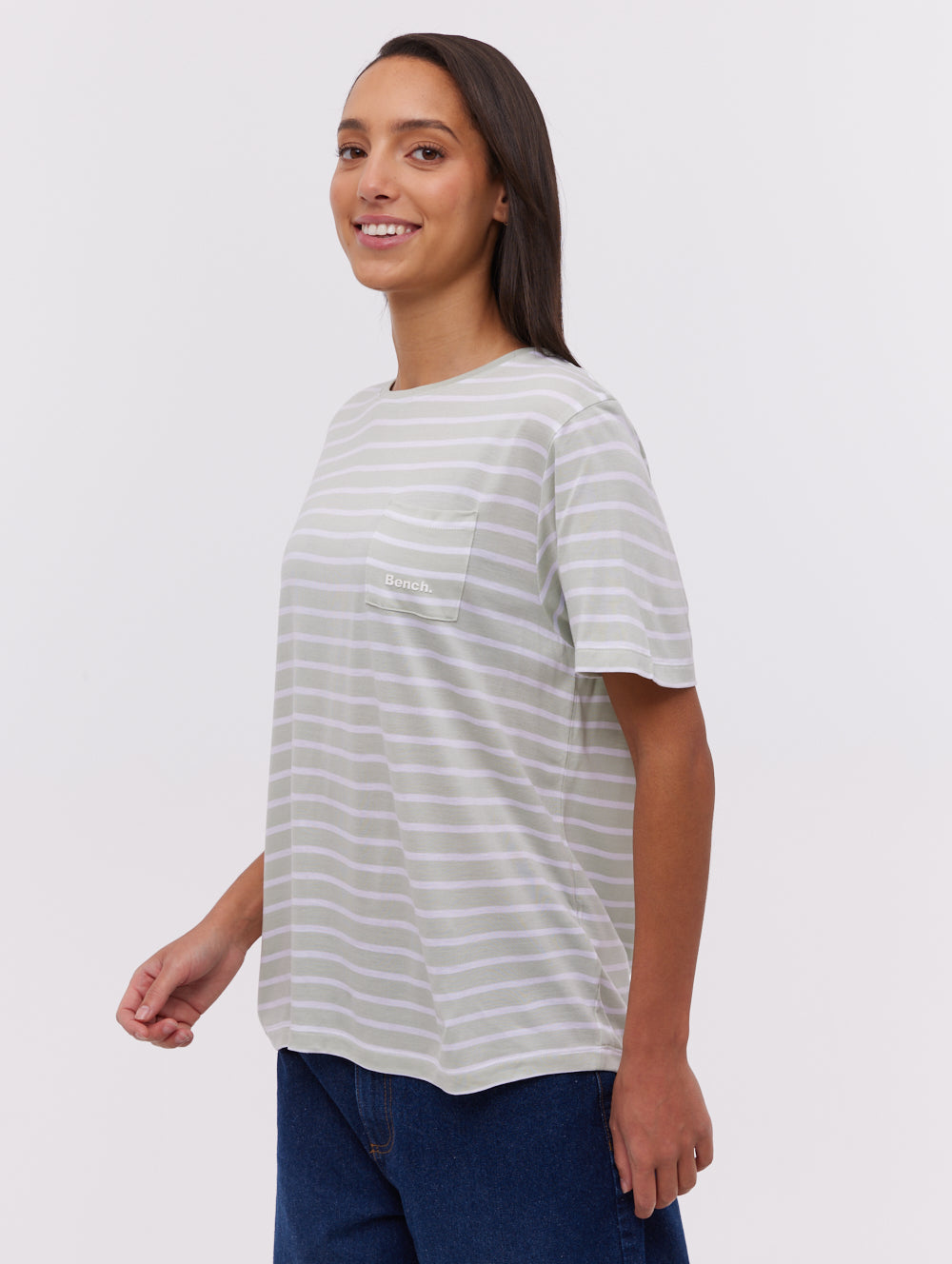 Nouria Striped Pocket T-Shirt for Men - Casual Comfort Fit Cotton Tee - Perfect for Everyday Wear, Outings & Relaxation
