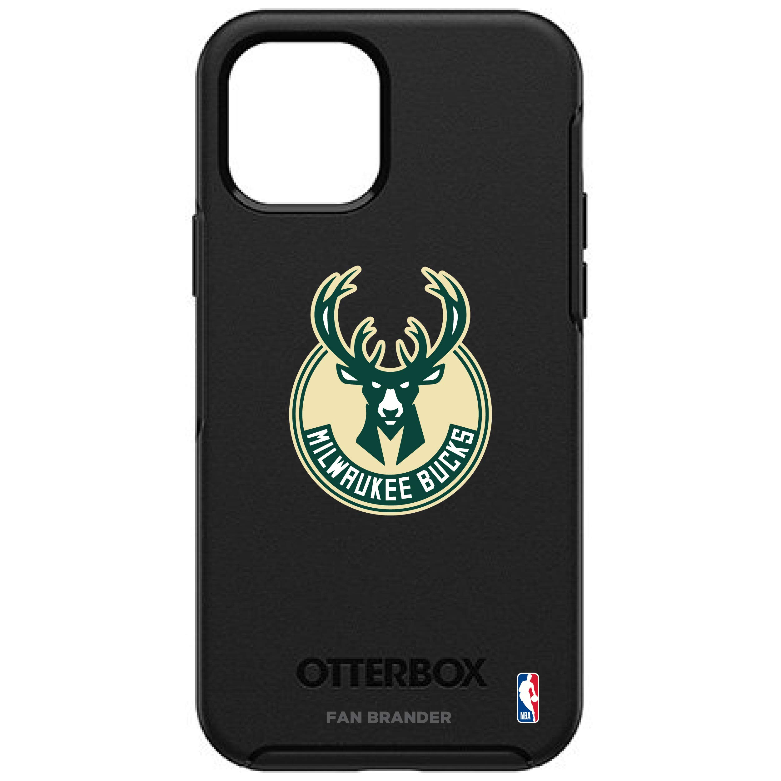 NBA Milwaukee Bucks OtterBox Symmetry Case for iPhone 13 - Durable Protective Phone Cover with Team Logo - Perfect for Basketball Fans & Game Day