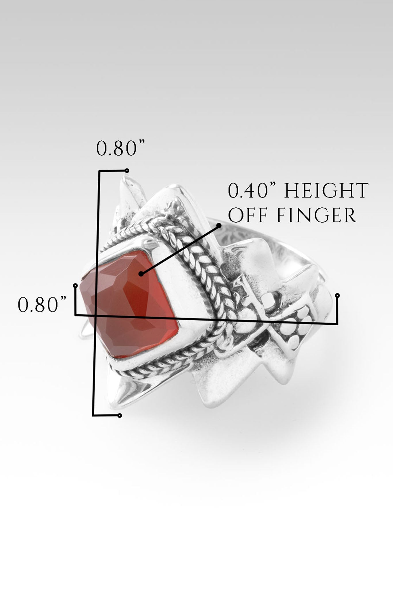 Guiding Light Ring™ in Carnelian - Natural Gemstone Jewelry for Women, Healing Crystal Ring for Meditation & Energy Balancing | Perfect for Yoga, Spiritual Practices & Everyday Wear