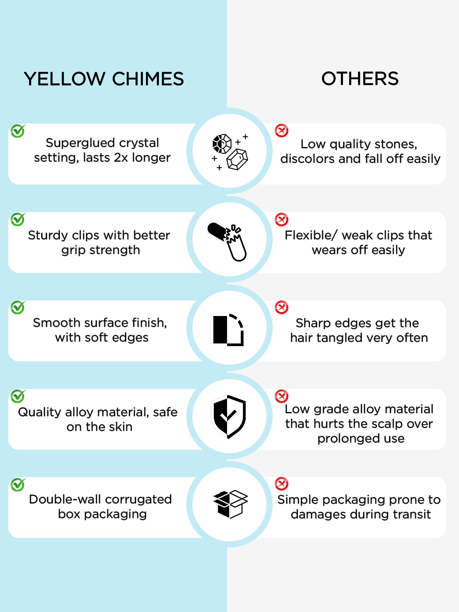 Golden Star Bow Hair Clips for Women & Girls - 5PCS Yellow Alligator Hair Clips with Chimes - Hair Accessories for Women, Girls, Teens - Perfect for School, Parties, Weddings & Daily Styling