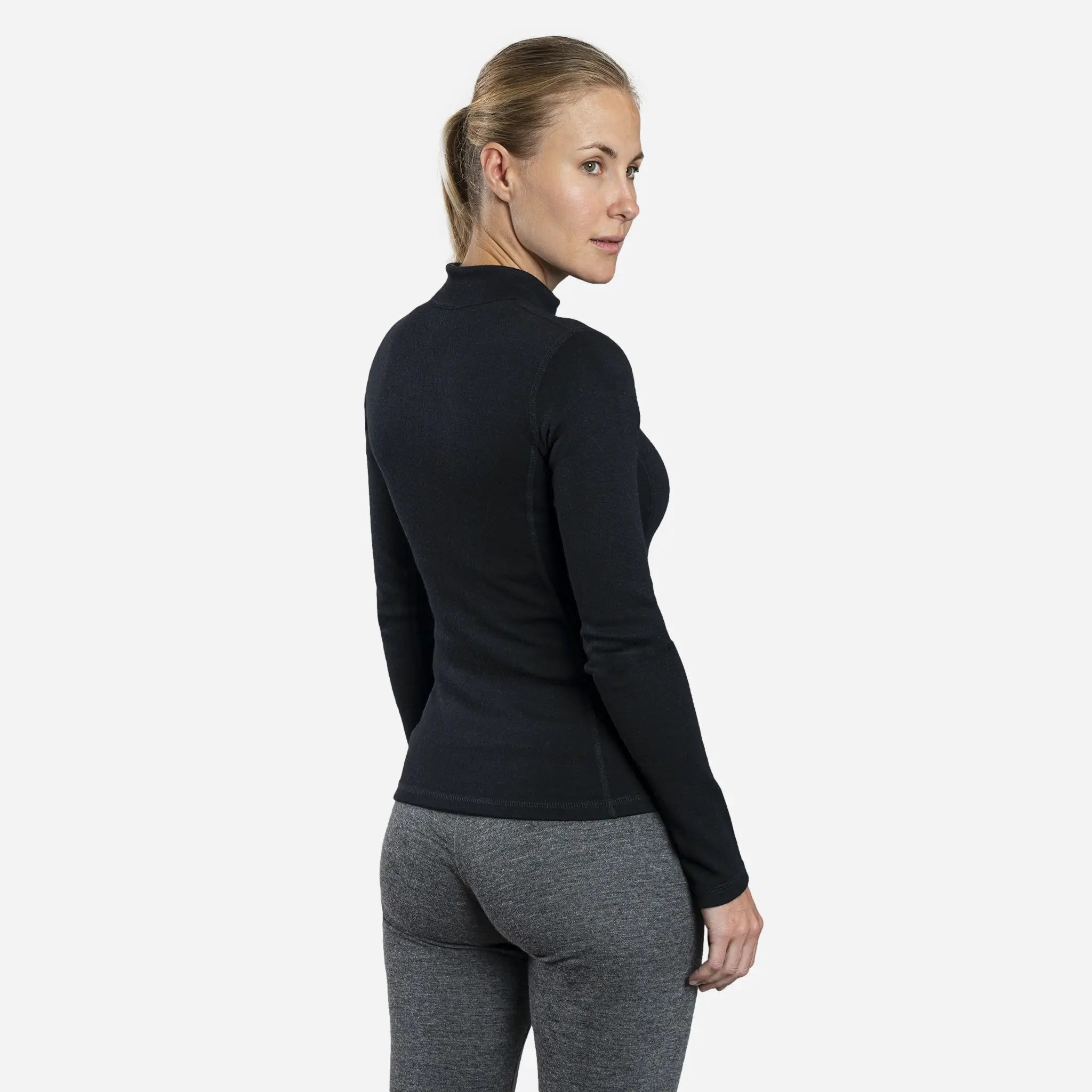 Women's Alpaca Wool Jacket - 420 Midweight Full Zip Fleece Coat for Outdoor Hiking & Winter Travel