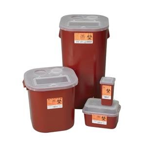 16 Gallon Red Sharps Container - Safe Medical Waste Disposal for Needles & Syringes - Ideal for Hospitals, Clinics & Home Use