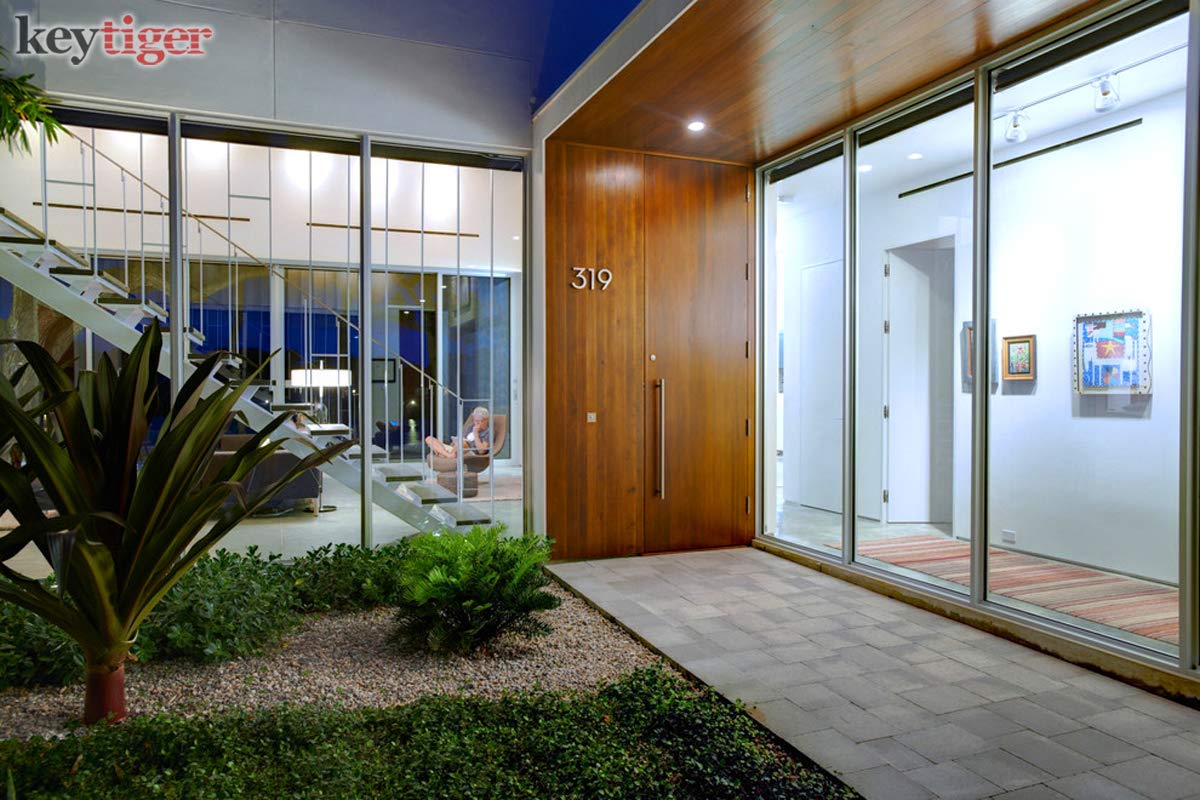 1 Foot Stainless Steel Entry Door Handles - Chrome Mirror Polish Finish - Modern Internal/External Door Pull for Home, Office, Barn & Glass Doors - Round Bar Shape - Perfect for Main Entrances, Office Buildings, and Modern Interior Designs