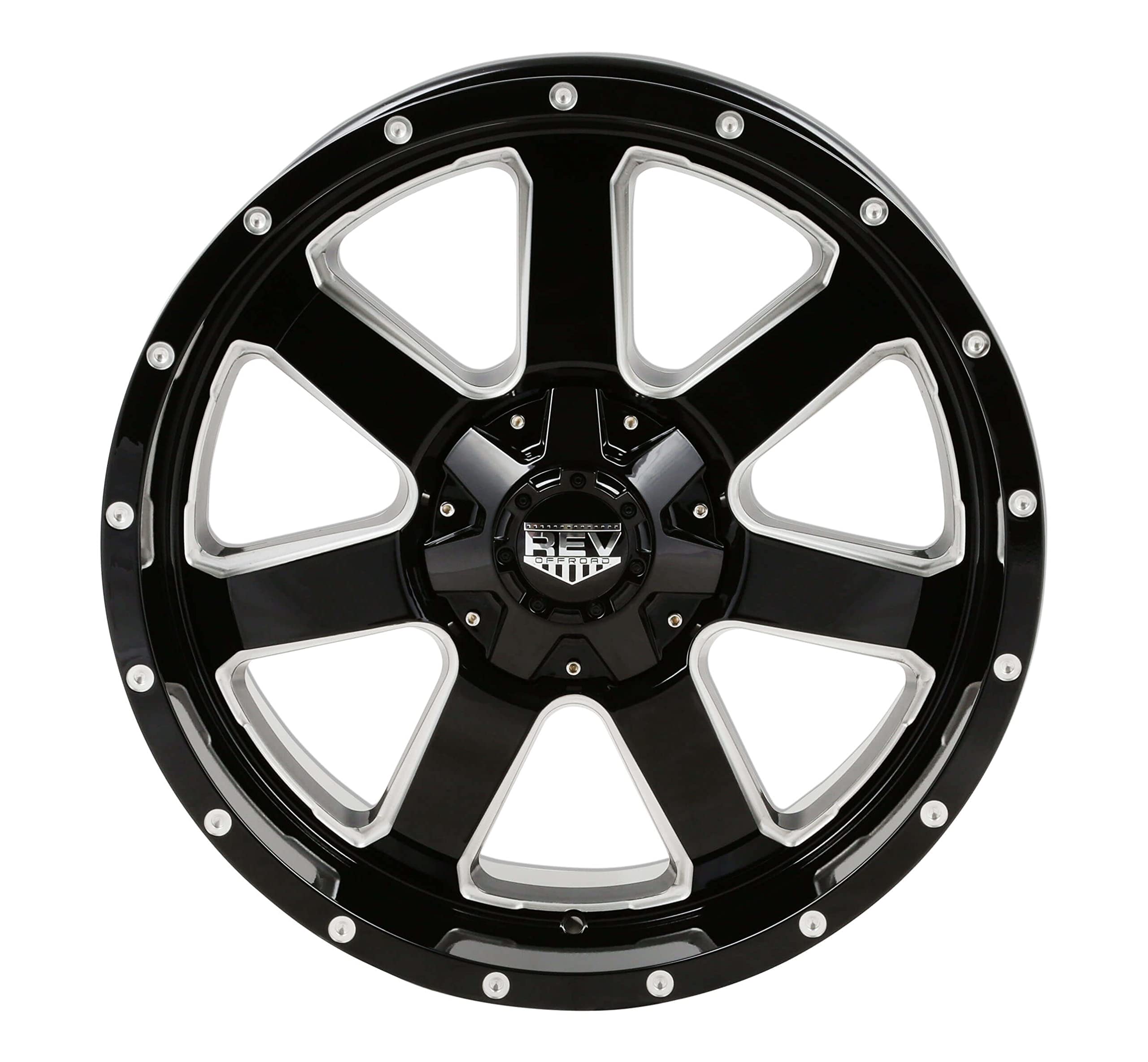 885M-7908300 17x9 Black/Machine Lip Wheel 5.00