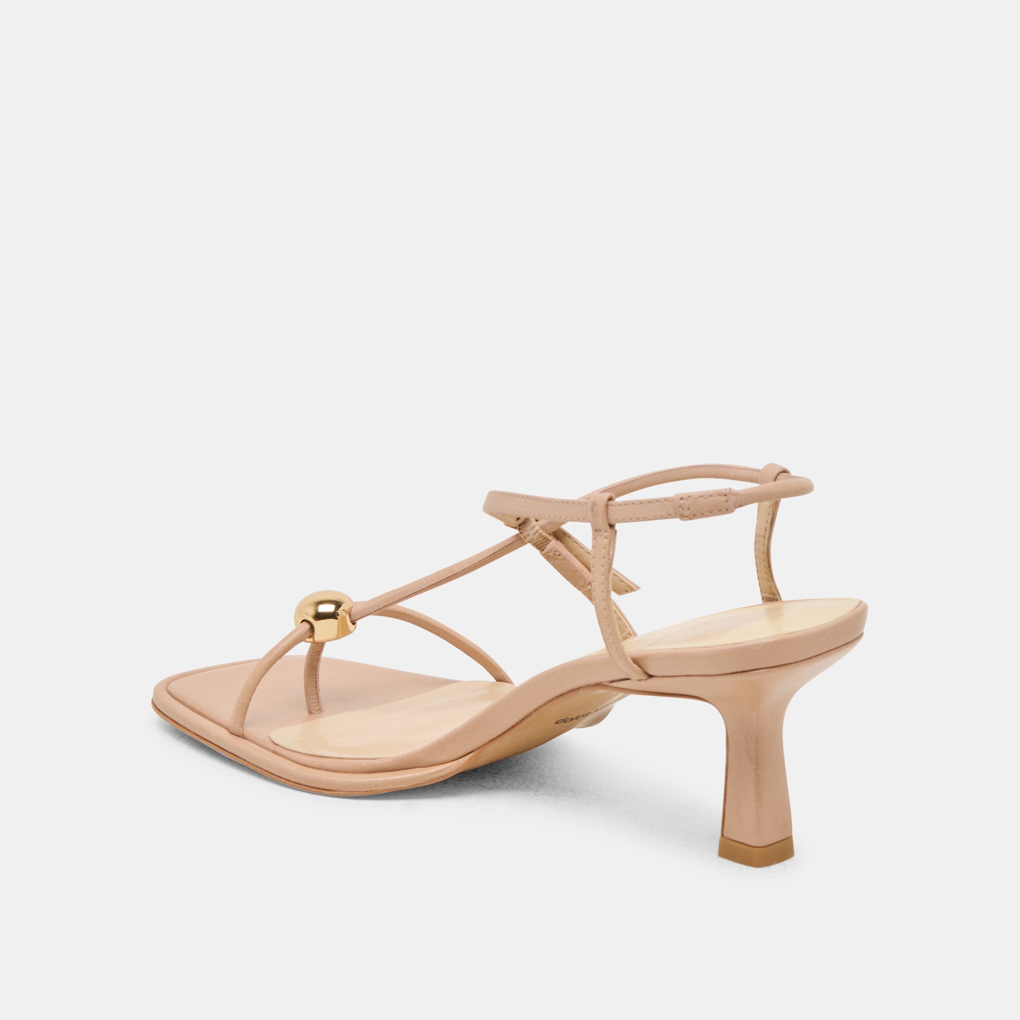 MYLEE Women's Light Tan Leather Heels - Comfortable High Heel Shoes for Work, Party & Evening Wear