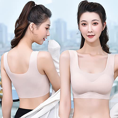 VALINK Women's Seamless Sports Bra - Wire-Free Comfort for Running, Yoga & Workouts - Breathable Activewear with Removable Pads - Perfect for Gym, Fitness & Everyday Wear